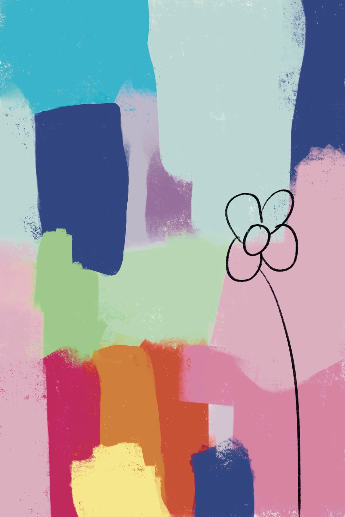 Abstract Flower - Art Print