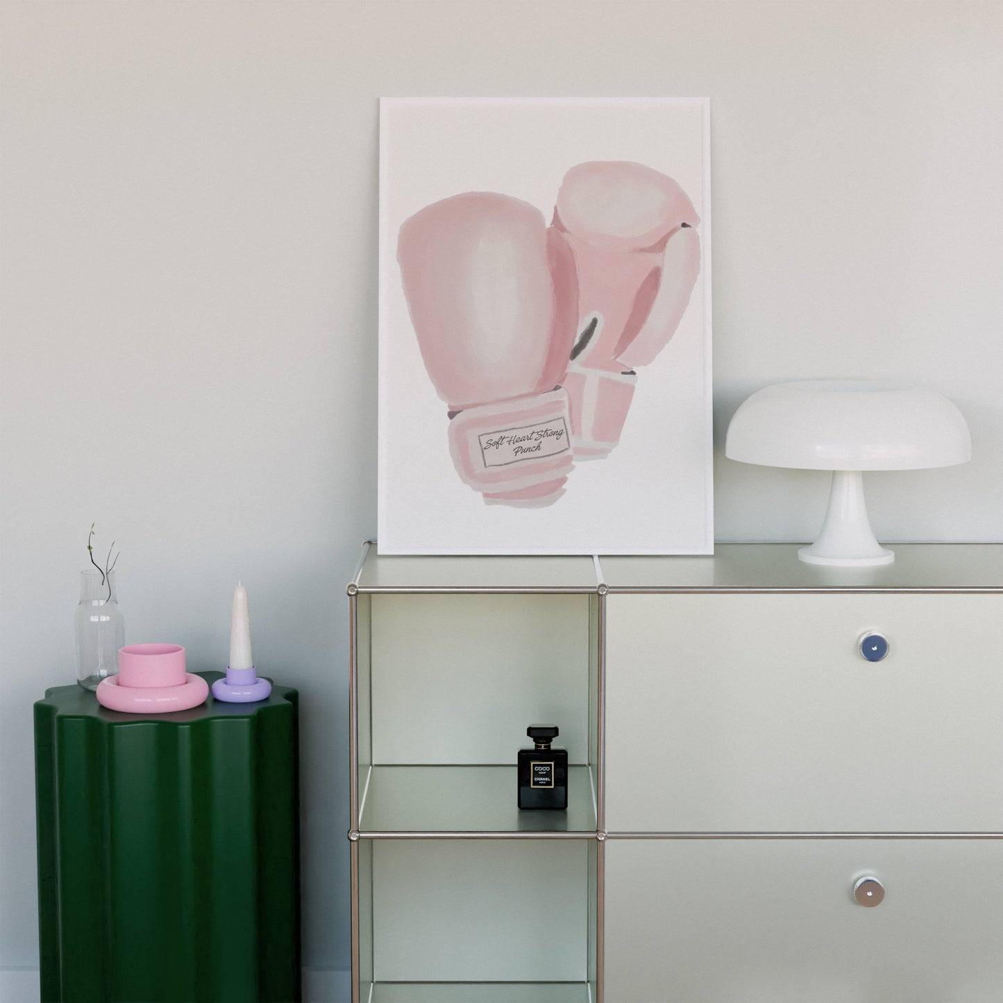 Pink Boxer Gloves "Soft Heart, Strong Punch" - Digital product