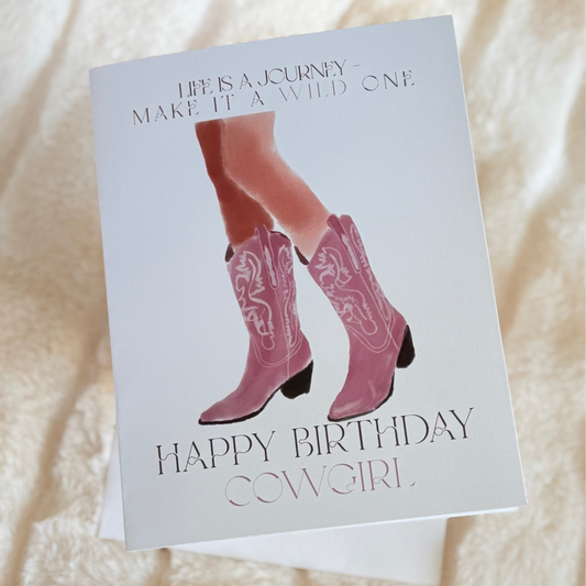 Cowgirl Boots - Greeting Card