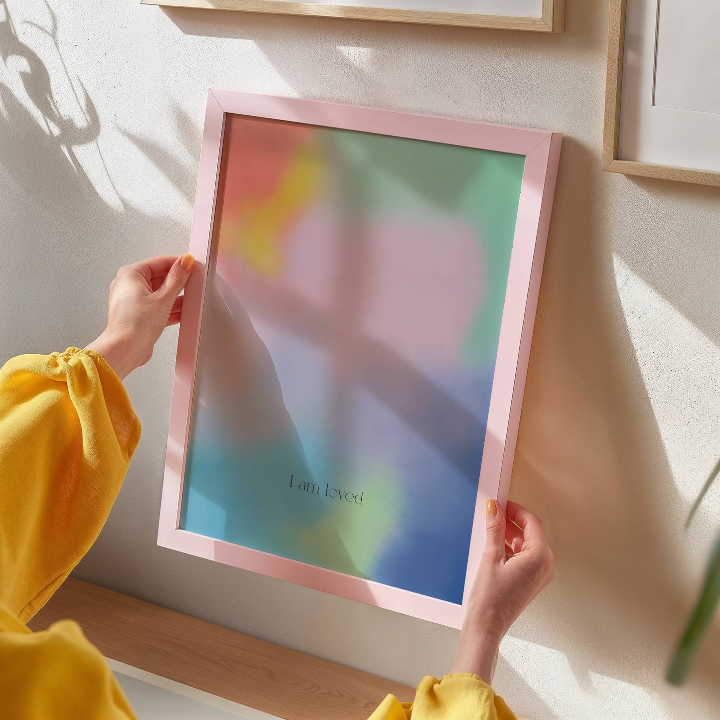 "I Am Loved Print"  Rainbow Affirmation Print - Digital Product